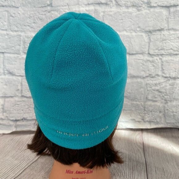 Under armour women OS fleece beanie hat w/soft lining Light Blue - Picture 3 of 8
